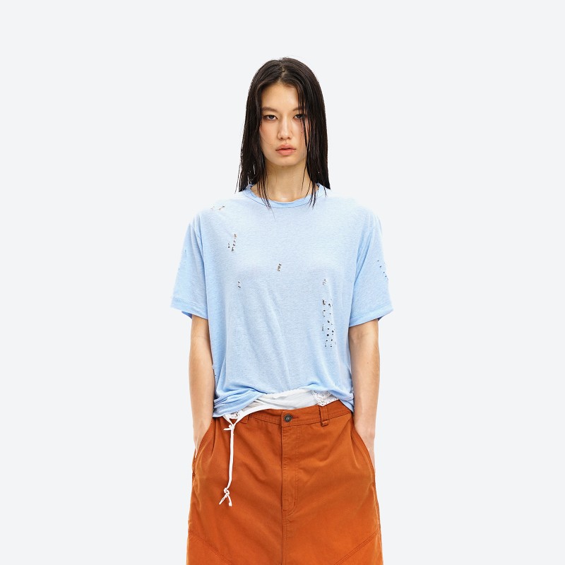 Loose Fit Ripped  T-Shirt